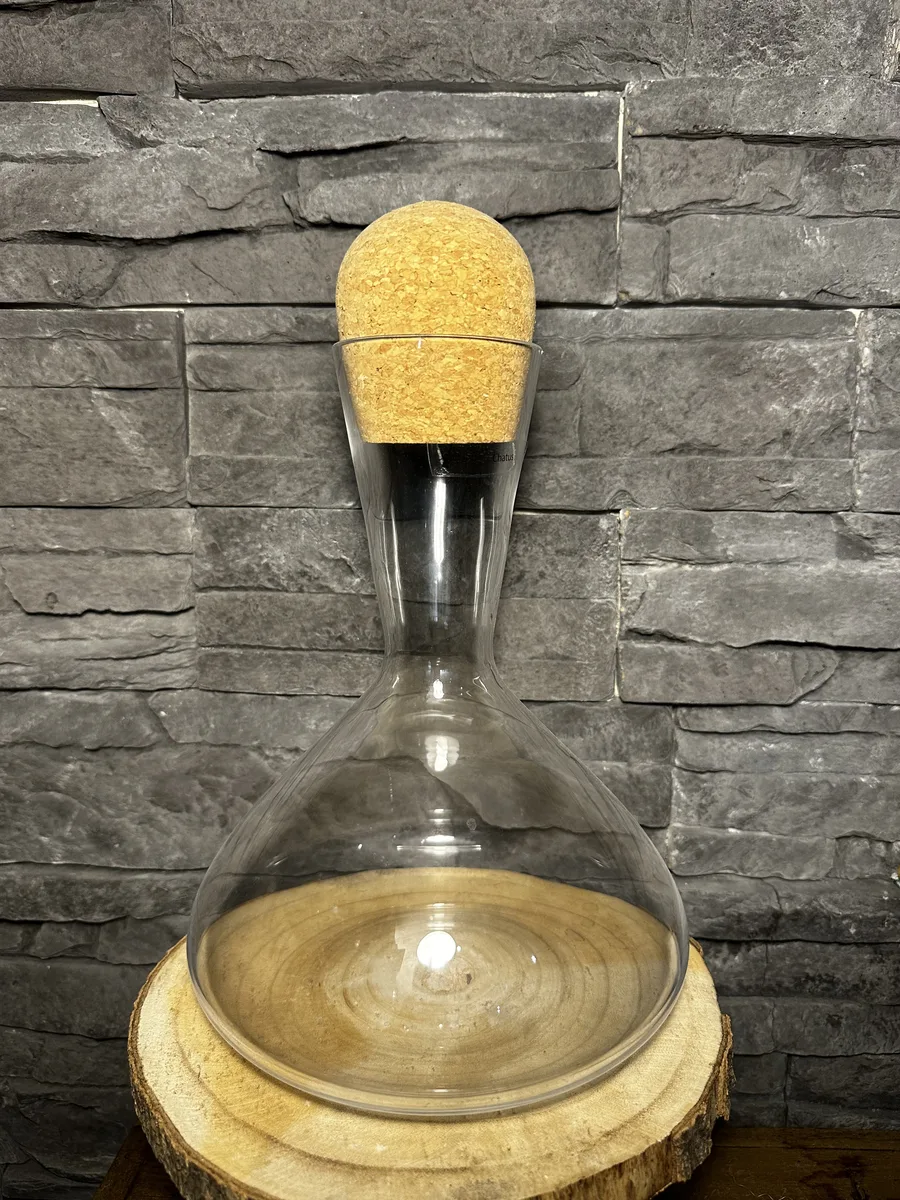 Carafe à décanter, bouchon liège